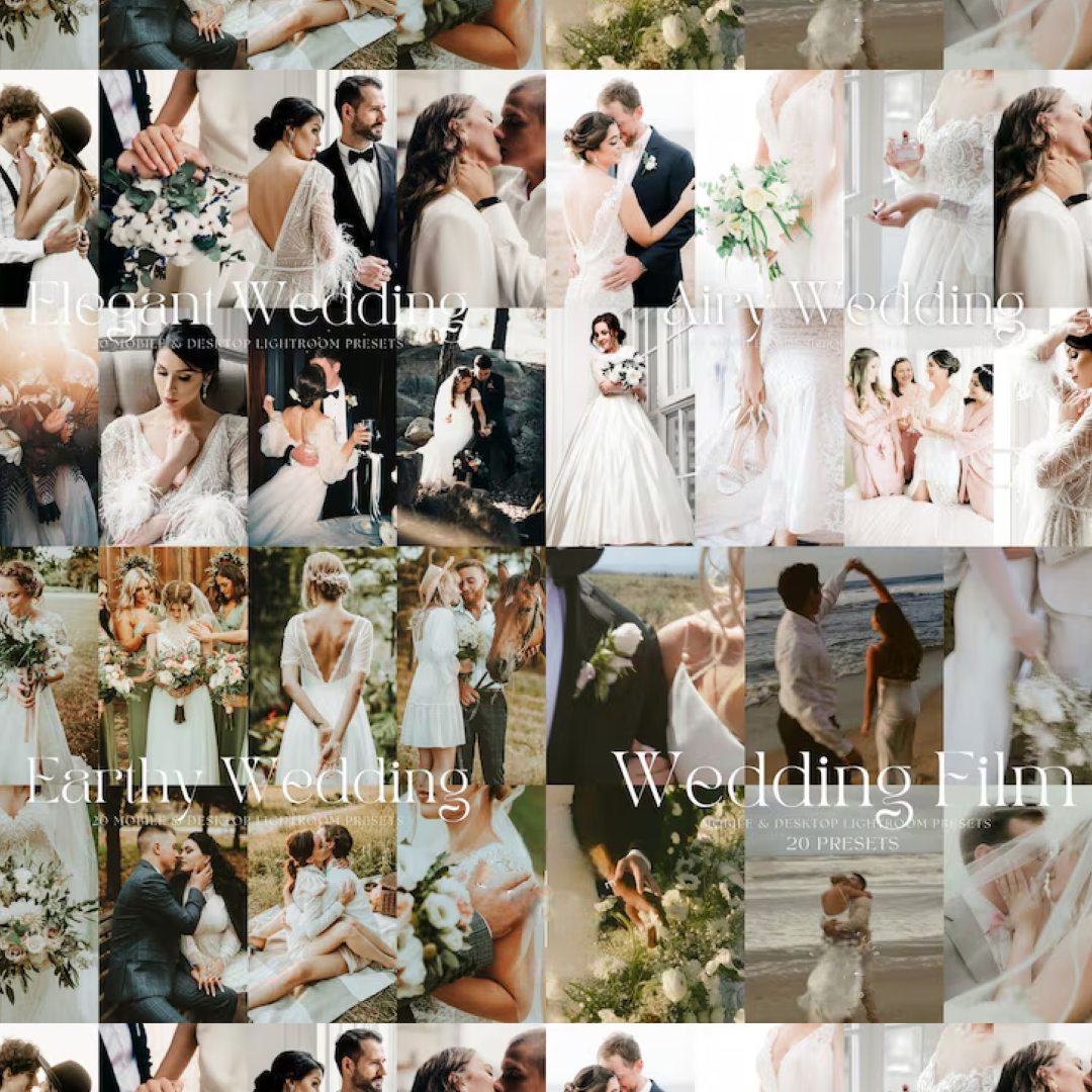 600+ Lightroom Preset Bundle | Earthy Presets, Bright Elegant Wedding Presets, Engagement Couple Presets, Wedding Lightroom Mobile Presets
