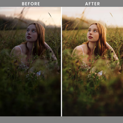 Gold & Bold Lightroom Presets: 27 Premium Golden Hour and Warm Tone Filters (Mobile and Desktop, Digital Download)
