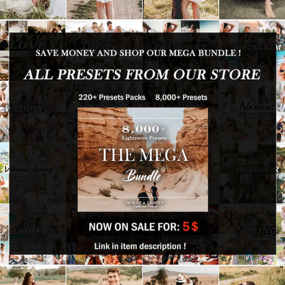 44 Natural LIGHTROOM Presets, Outdoor Presets, Creamy Preset, Bohemian Preset, Warm Light Preset, Mobile Preset, Bright Airy Desktop Presets