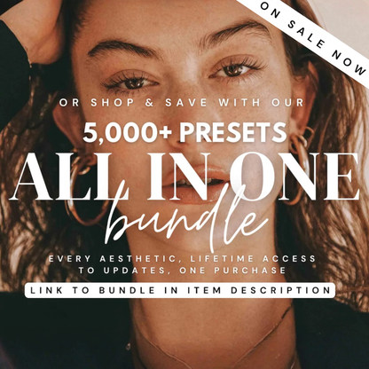350+ Aesthetic Film Lightroom Preset Bundle, Vintage Analog Presets, Flash Film Influencer Presets for Bloggers, Disposable Camera Presets