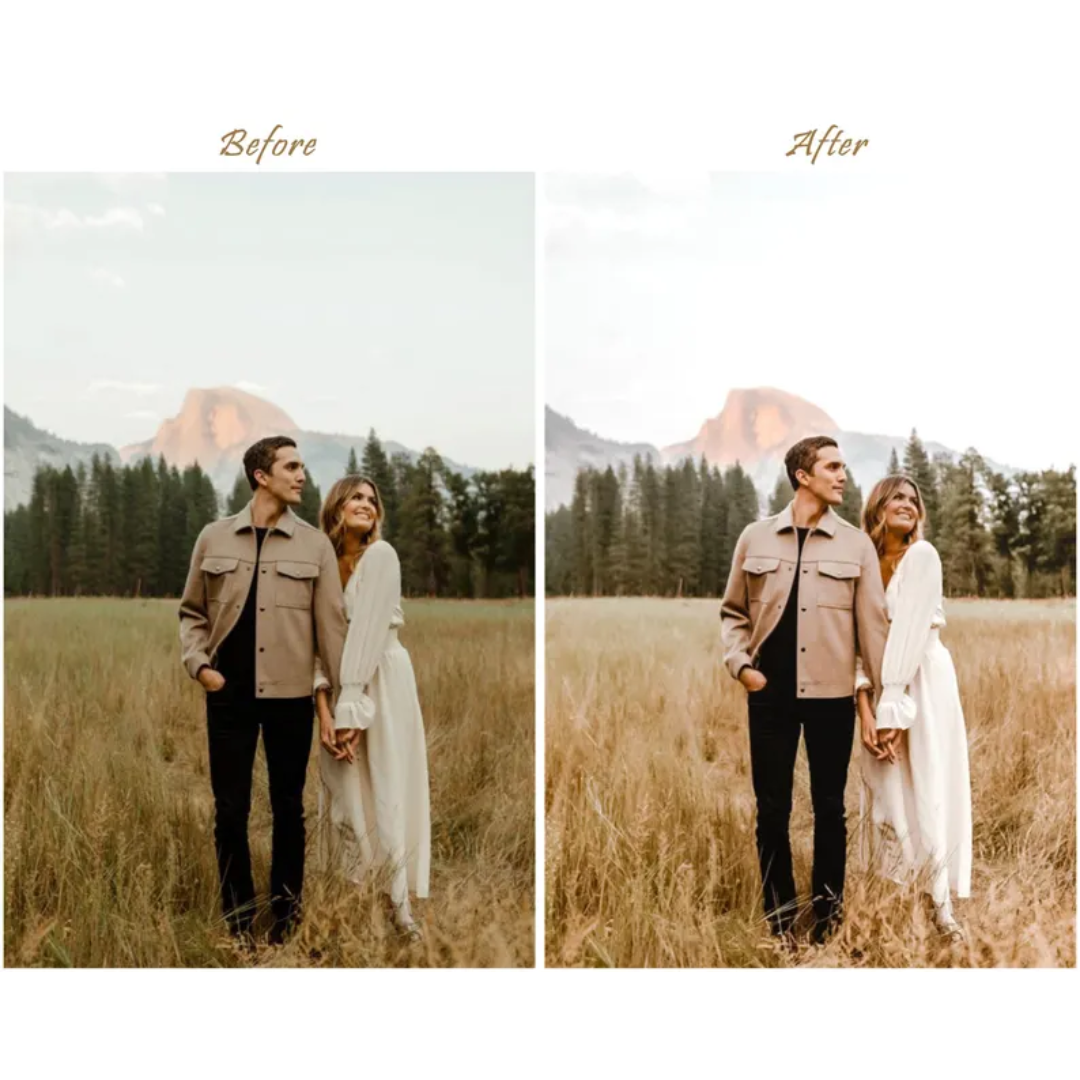44 Natural LIGHTROOM Presets, Outdoor Presets, Creamy Preset, Bohemian Preset, Warm Light Preset, Mobile Preset, Bright Airy Desktop Presets