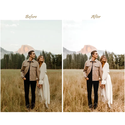 44 Natural LIGHTROOM Presets, Outdoor Presets, Creamy Preset, Bohemian Preset, Warm Light Preset, Mobile Preset, Bright Airy Desktop Presets