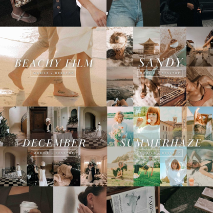 350+ Aesthetic Film Lightroom Preset Bundle, Vintage Analog Presets, Flash Film Influencer Presets for Bloggers, Disposable Camera Presets