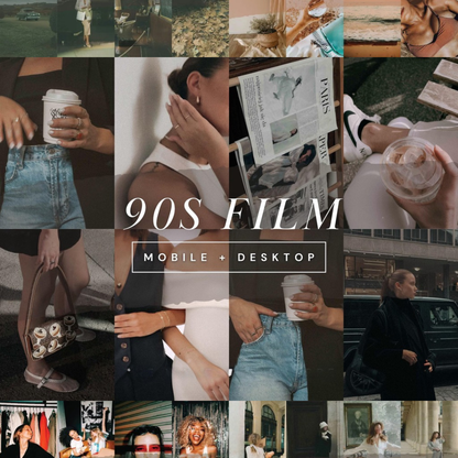 350+ Aesthetic Film Lightroom Preset Bundle, Vintage Analog Presets, Flash Film Influencer Presets for Bloggers, Disposable Camera Presets