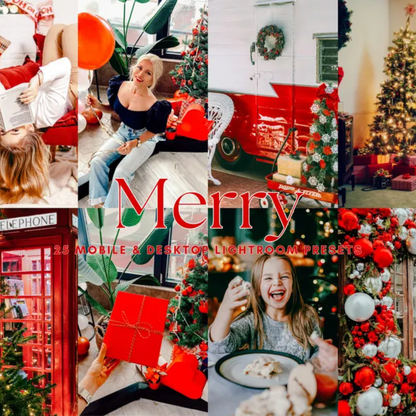 1000 Holiday Lightroom Presets Christmas Presets Winter Presets Holiday Presets Festive Preset Moody Preset Influencer Presets Mobile Preset